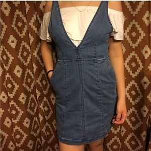H&M Denim Pinafore Dress